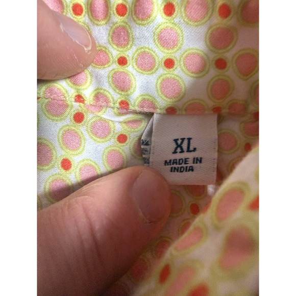 Robert Graham Women's‎ Cotton Button Down Shirt XL Paisley Hippie Boho - Picture 3 of 6